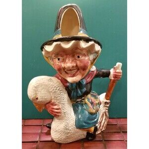 Mother Goose Staffordshire Ceramic Organizer Planter Shorter & Son England